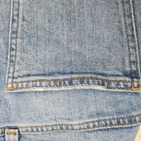 Denim Forum Light Blue Straight Leg Jeans - Picture 14 of 15